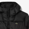 Short Water Repellent Hooded Puffed Jacket