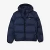 Short Water Repellent Hooded Puffed Jacket