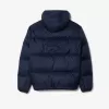 Short Water Repellent Hooded Puffed Jacket