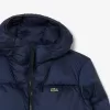 Short Water Repellent Hooded Puffed Jacket