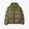 Short Water Repellent Hooded Puffed Jacket