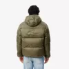 Short Water Repellent Hooded Puffed Jacket