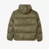 Short Water Repellent Hooded Puffed Jacket