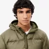 Short Water Repellent Hooded Puffed Jacket