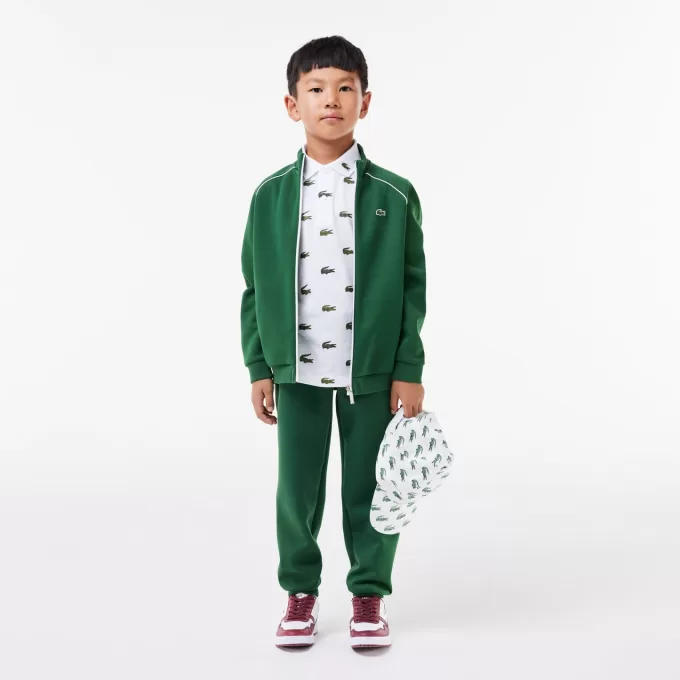 Signature Print Cotton Polo Shirt