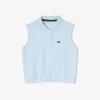 Sleeveless Stretch Mini Piqué Polo Shirt