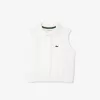 Sleeveless Stretch Mini Piqué Polo Shirt