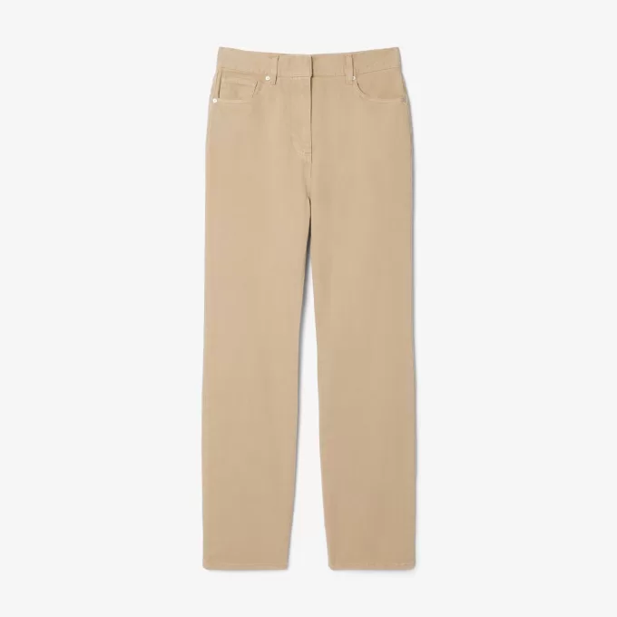 Slim Fit High Waist Denim Pants