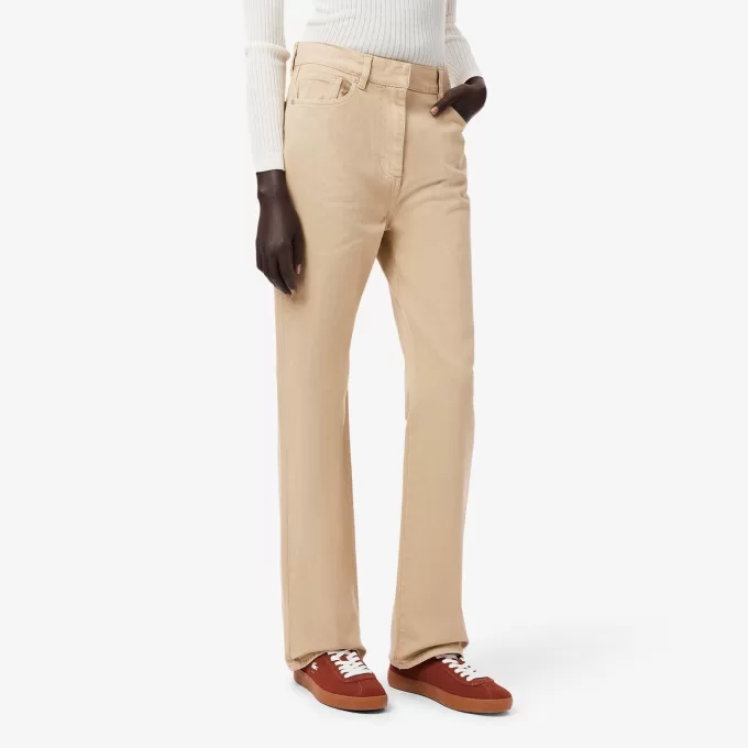 Slim Fit High Waist Denim Pants