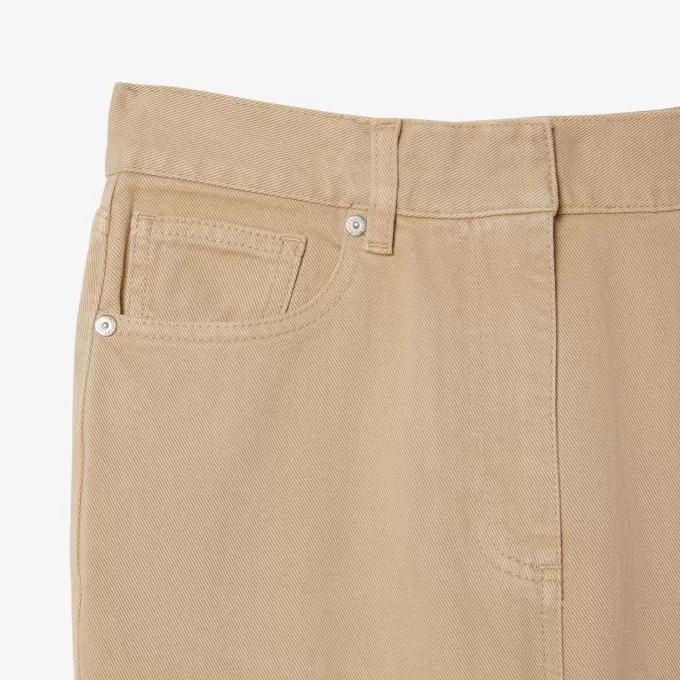 Slim Fit High Waist Denim Pants