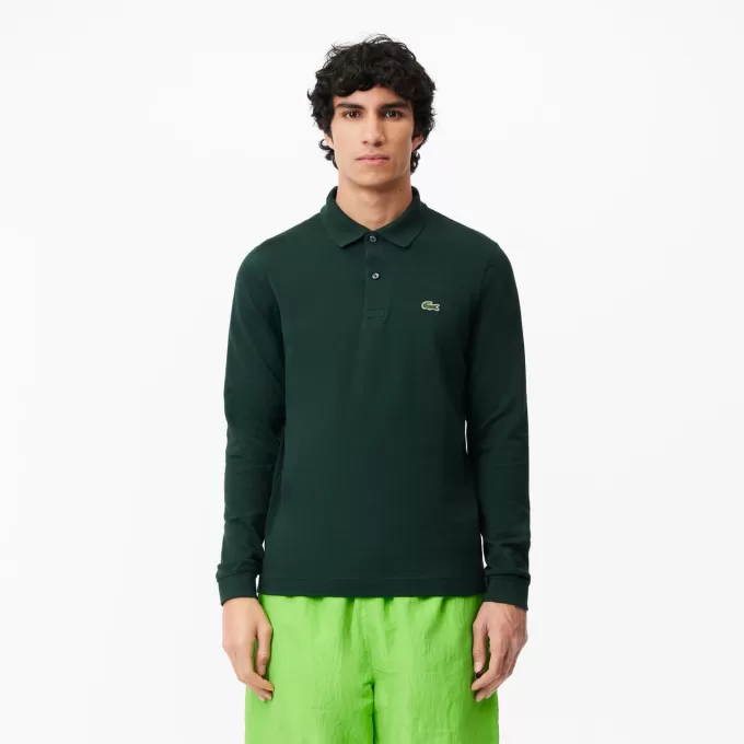 Slim Fit Long Sleeved L.12.12 Polo Shirt