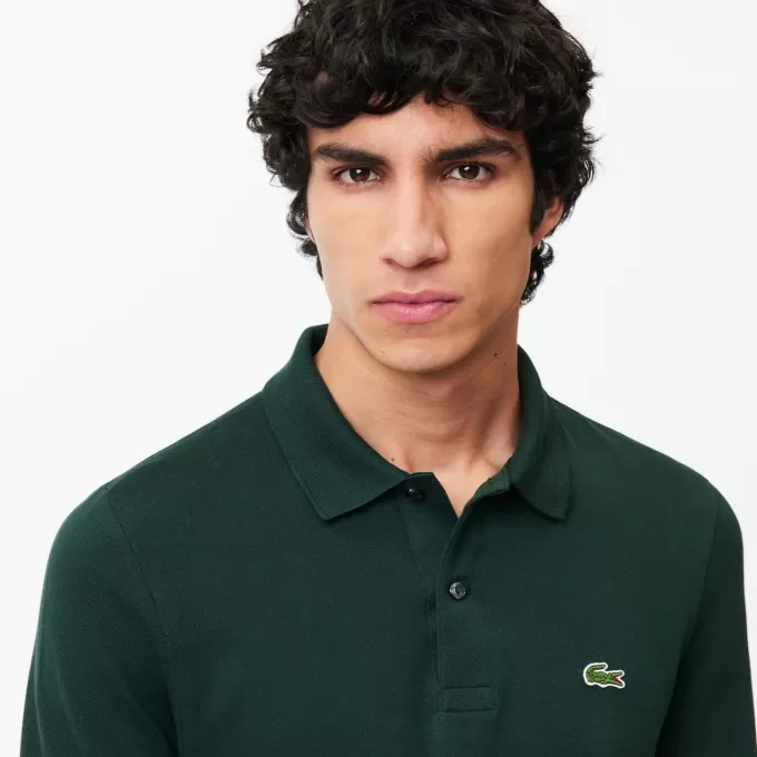 Slim Fit Long Sleeved L.12.12 Polo Shirt