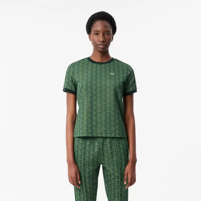 Slim Fit Monogram Jacquard T-shirt