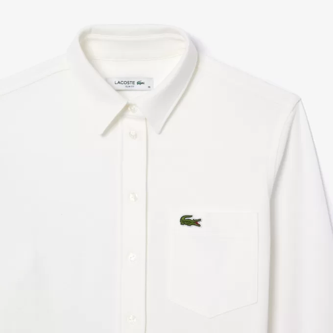 Slim Fit Piqué Pocket Accent Shirt