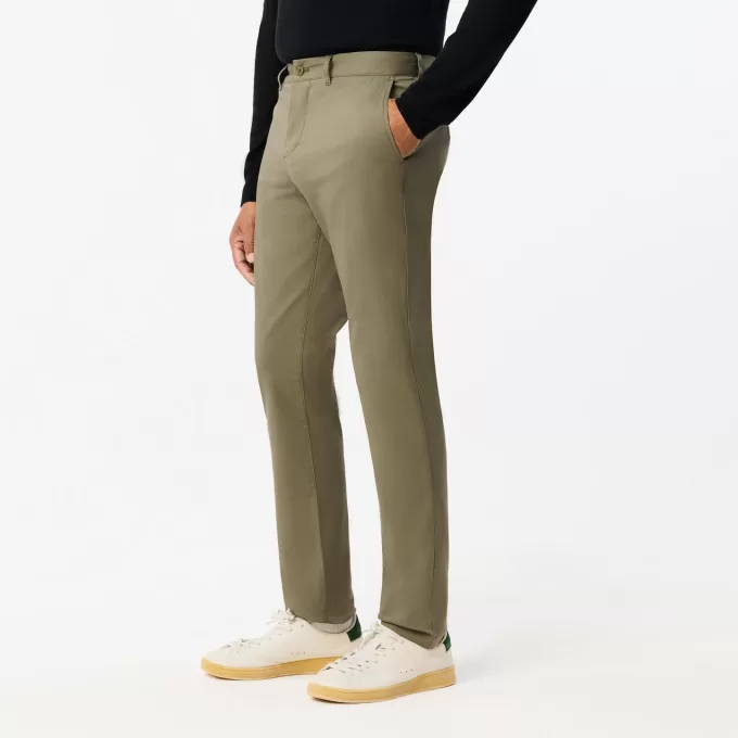 Slim Fit Stretch Cotton Pants