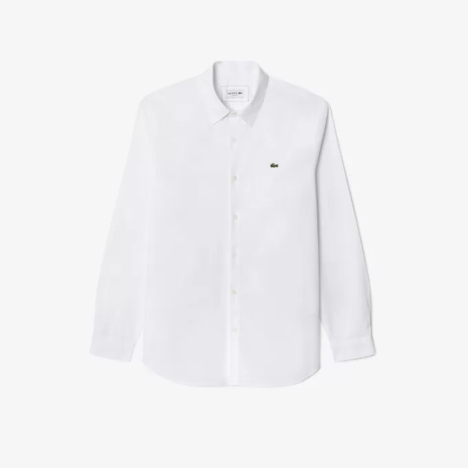 Slim Fit Stretch Cotton Poplin Shirt