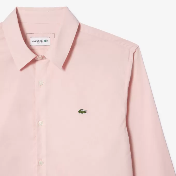 Slim Fit Stretch Cotton Poplin Shirt