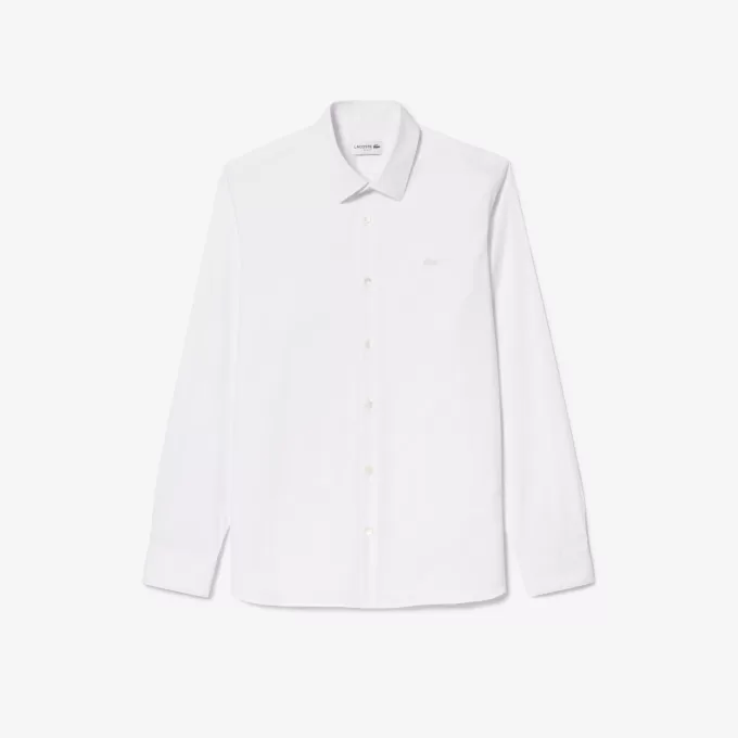 Slim Fit Stretch Poplin Shirt