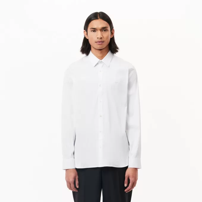 Slim Fit Stretch Poplin Shirt