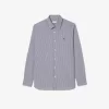 Slim Fit Striped Stretch Poplin Shirt