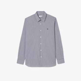 Slim Fit Striped Stretch Poplin Shirt Slim Fit Striped Stretch Poplin Shirt