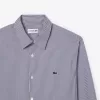 Slim Fit Striped Stretch Poplin Shirt