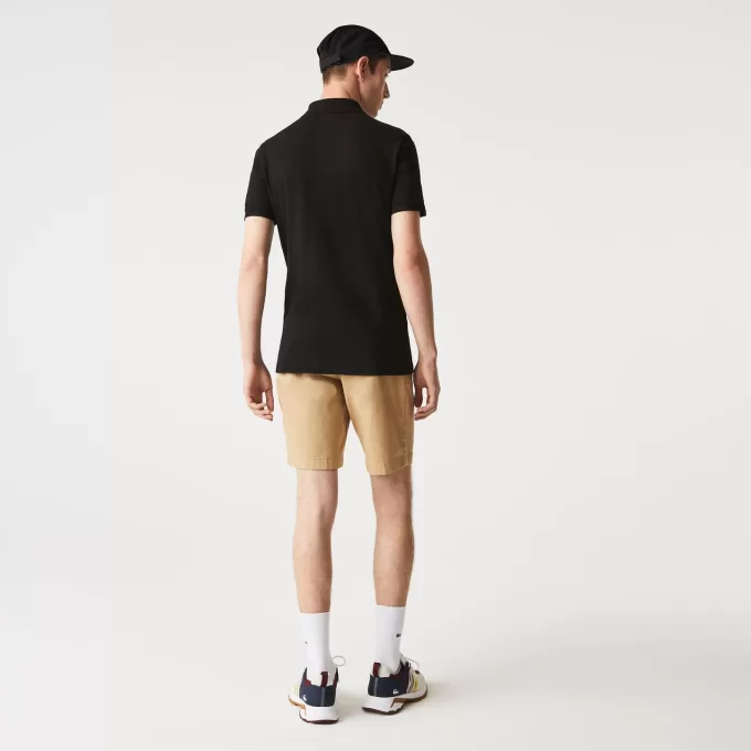 Slim fit Stretch Cotton Piqué Grey Crocodile Polo Shirt