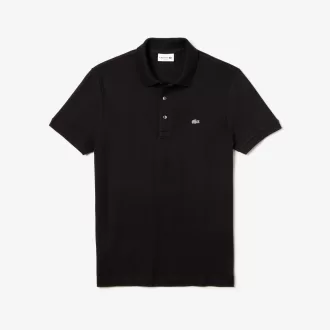 Slim fit Stretch Cotton Piqué Grey Crocodile Polo Shirt Slim fit Stretch Cotton Piqué Grey Crocodile Polo Shirt