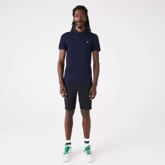 Slim fit Stretch Cotton Piqué Grey Crocodile Polo Shirt Slim fit Stretch Cotton Piqué Grey Crocodile Polo Shirt