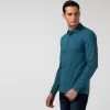 Smart Paris long sleeve stretch cotton Polo Shirt