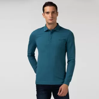 Smart Paris long sleeve stretch cotton Polo Shirt