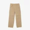 Straight Fit Cotton Cargo Pants