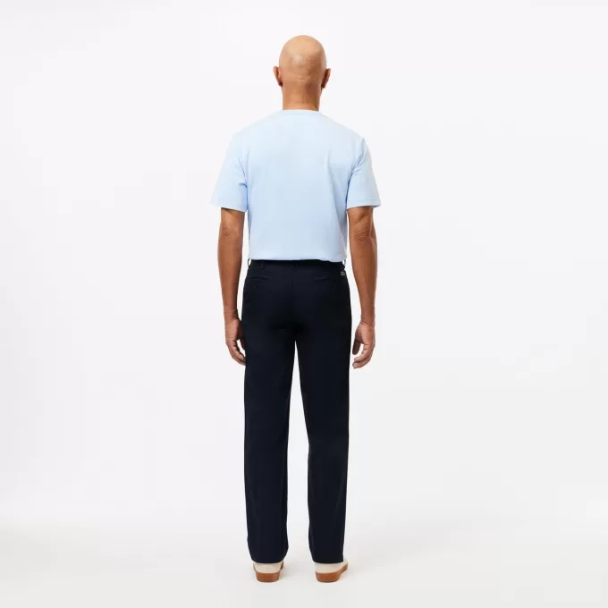 Straight Fit Cotton Twill Chinos