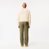 Straight Fit Cotton Twill Pants