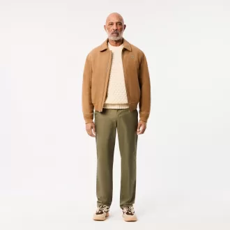 Straight Fit Cotton Twill Pants Straight Fit Cotton Twill Pants