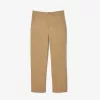 Straight Fit Cotton Twill Pants