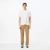 Straight Fit Cotton Twill Pants