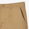 Straight Fit Cotton Twill Pants
