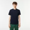 Stripe Collar Stretch Pique T-shirt