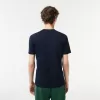 Stripe Collar Stretch Pique T-shirt