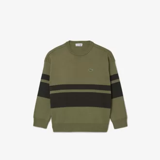 Striped Cotton and Wool Sweater