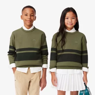 Striped Cotton and Wool Sweater