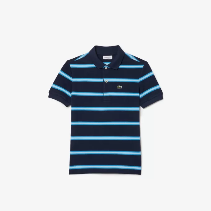 Striped Piqué Polo Shirt