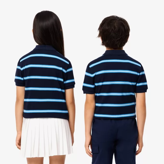 Striped Piqué Polo Shirt