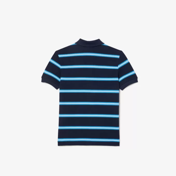 Striped Piqué Polo Shirt