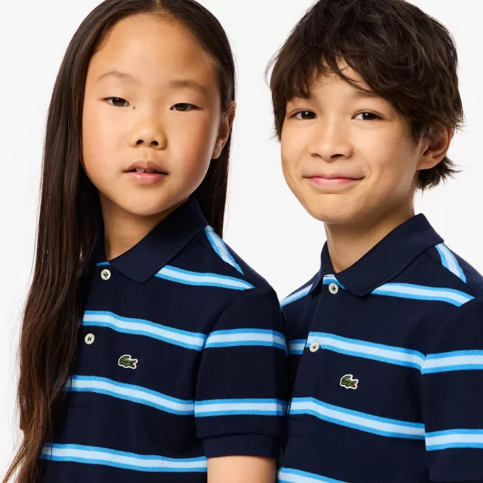 Striped Piqué Polo Shirt