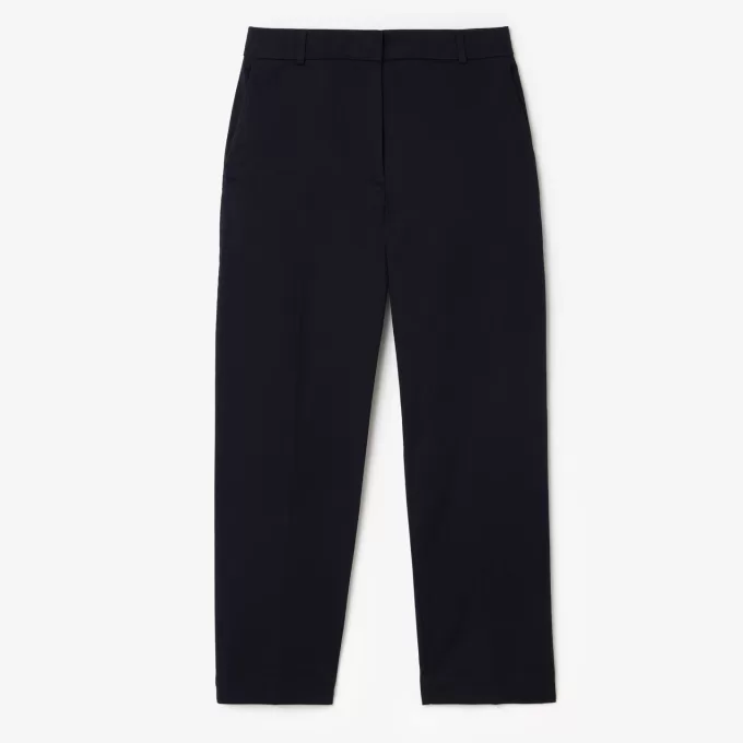 Tapered Leg Cotton Pants
