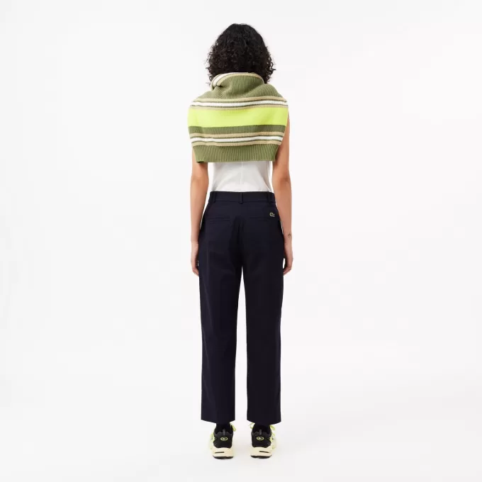 Tapered Leg Cotton Pants