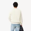 Thick Carded Wool Crew Neck Sweater