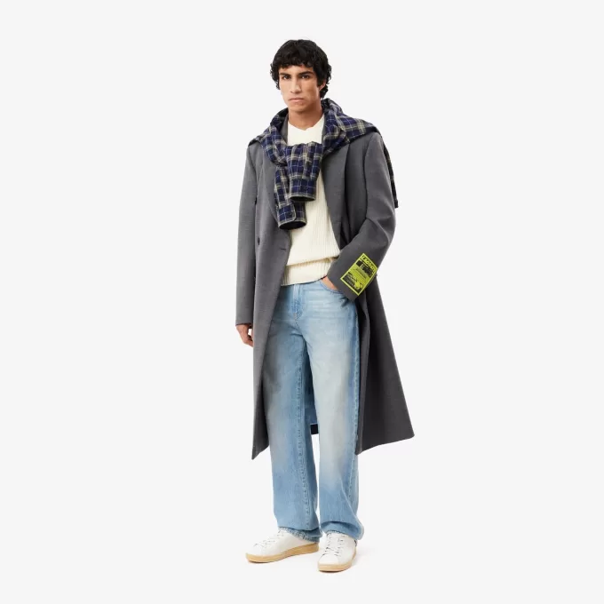 Thick Carded Wool Crew Neck Sweater